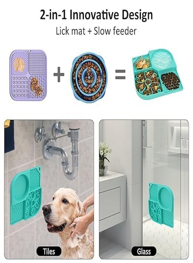 RUPAKADA PET Licking MAT Slow Feeder for Dogs & Cats, Anxiety Relief, Strong Suction Cups, Food Grade Silicone, Flexible & Easy-to-Clean Dog Lick MAT, Perfect for Dogs & Cats(Pack of 1)(Multi Color) - Image 5